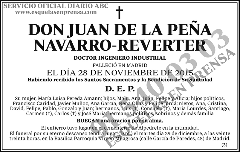 Juan de la Peña Navarro-Reverter